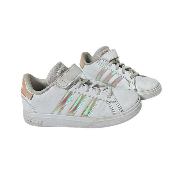 adidas Other - Adidas Children's Girls Grand Court 2.0 - Cloud White/Iridescent Size 2